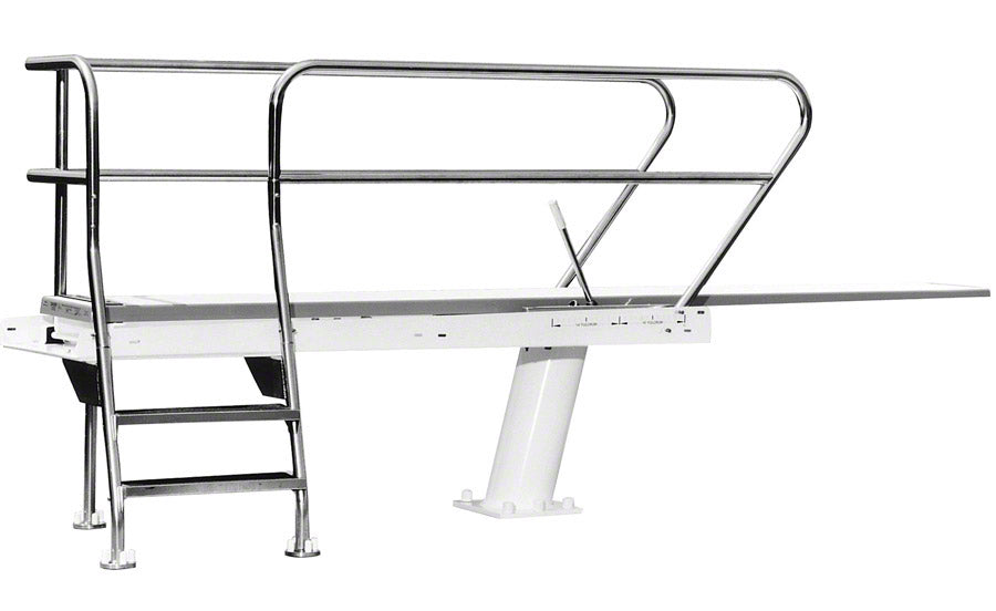 1 Meter Deluxe Commercial Pool Diving Tower With Right Ladder