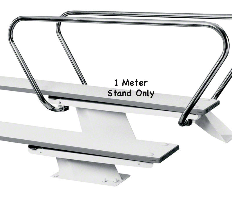 1 Meter Steel Diving Stand for 12 Foot Board - Radiant White - Includes Jig and Hardware