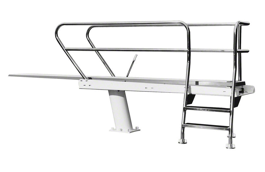 1 Meter Deluxe Commercial Pool Diving Tower With Left Ladder