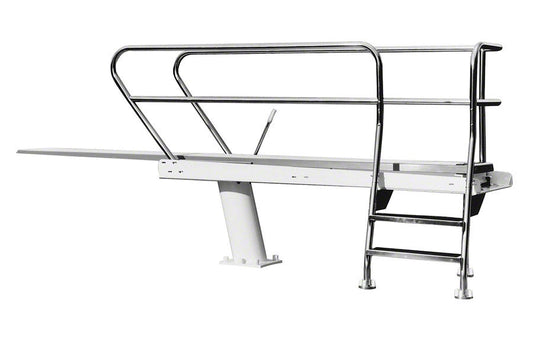 1 Meter Deluxe Commercial Pool Diving Tower With Left Ladder