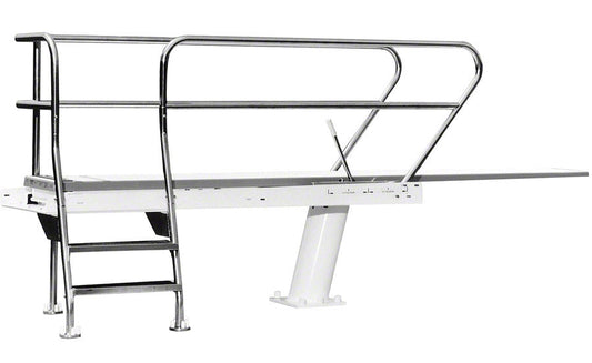 1 Meter Deluxe Commercial Pool Diving Tower With Right Ladder