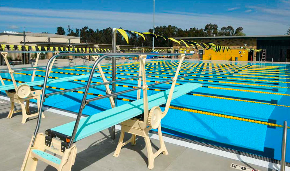 Duraflex 1 Meter Dive Stand with Double Rail (Both Sides) - No Anchors