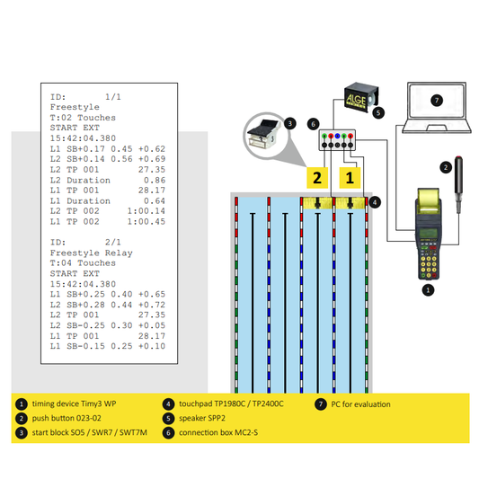 Swimming Training Timing System - Alge Timing